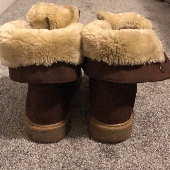 Maroon/brown combat boot - Picture 7 of 7